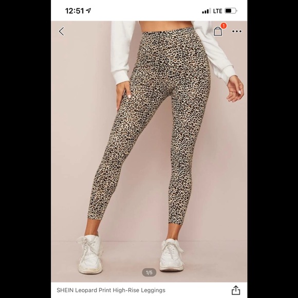 Cheetah printed leggings - Picture 1 of 1
